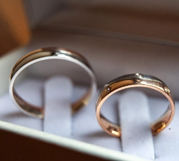 Obrúčky v krabičke